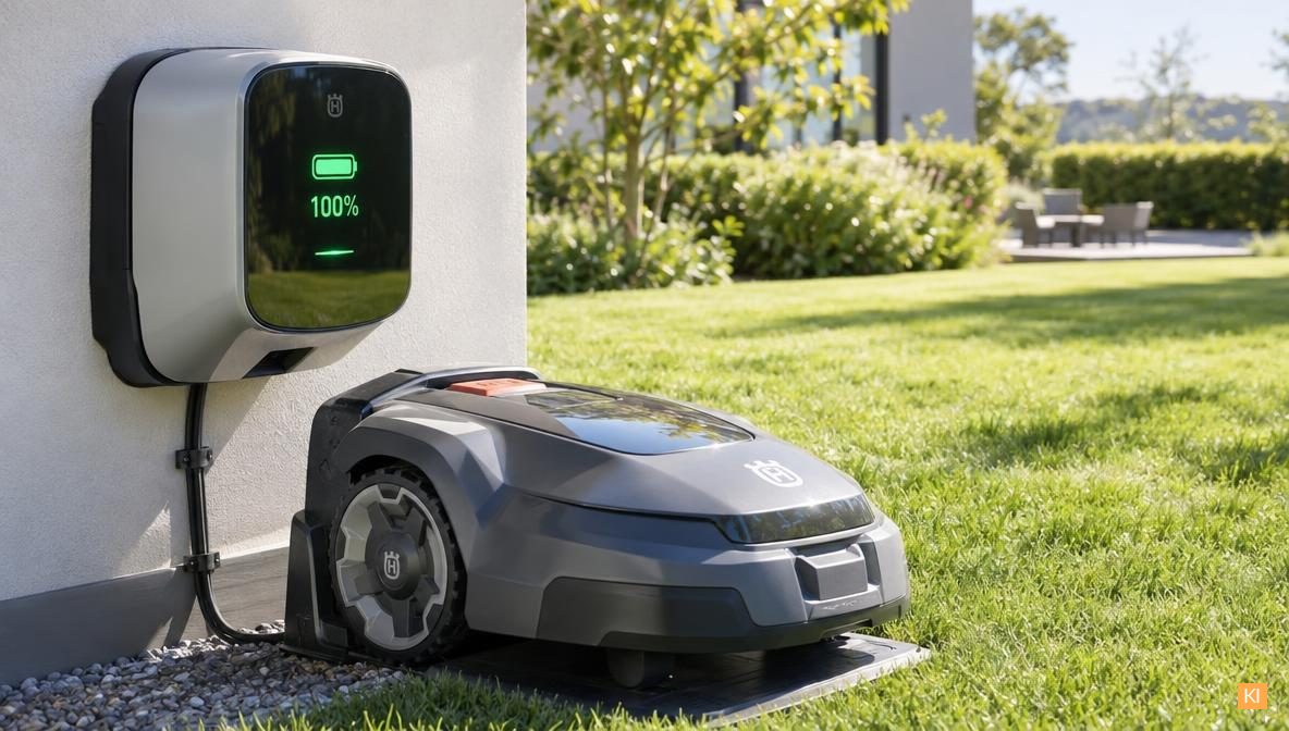 Mähroboter Ladestation mit Akkuanzeige – Ladezeit und Akkulaufzeit im Überblick